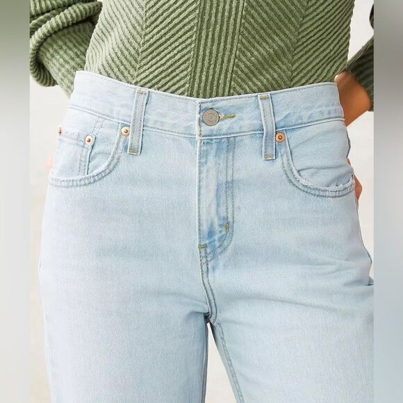 Levi's Low Pro Women's Jeans in Charlie Won Light Wash Distressed Size 29 - Picture 5 of 15